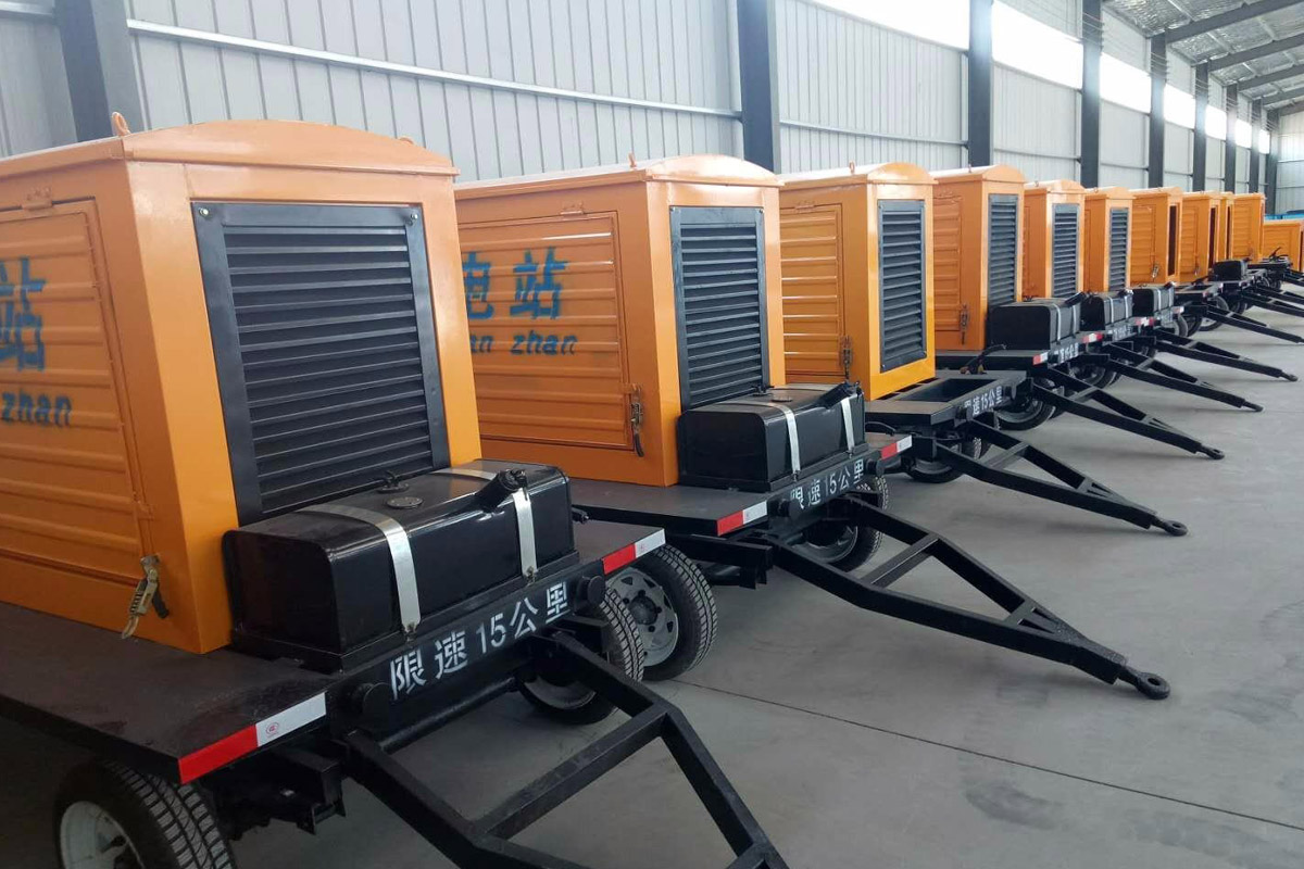 西乌珠穆沁发电机租赁施工现场